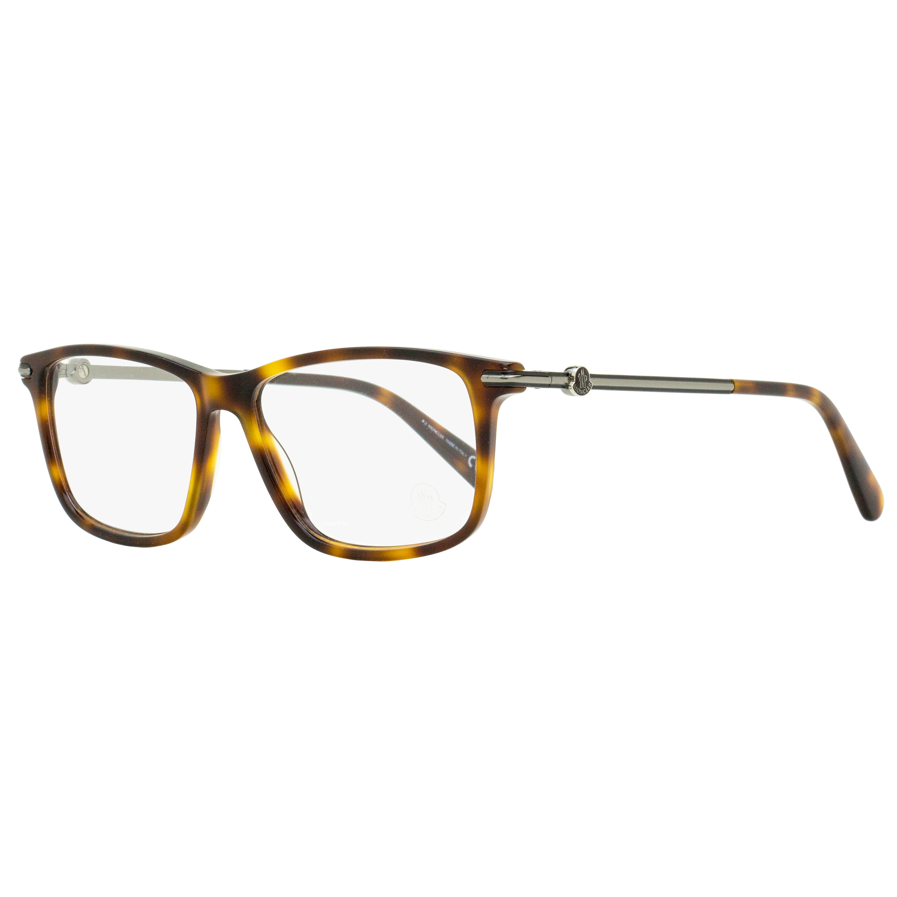 Moncler Rectangular Eyeglasses Ml5205 052 Havana 54mm